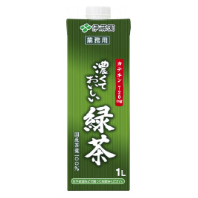 伊藤園 濃厚な味わいを楽しむ 濃くておいしい緑茶 1ケース(1L×6本) 業務用 紙パック【配送不可地域：離島・沖縄県】