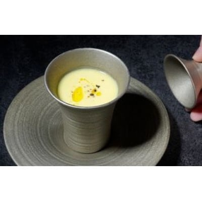 器而庵　アミューズカップ　錫彩【配送不可地域：離島・沖縄県】