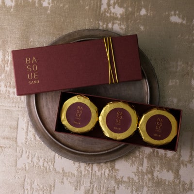 バスク・バターサンド　笠間栗　3個セット【配送不可地域：離島・沖縄県】