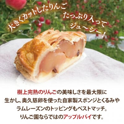 りんご園で焼いた ぜいたくアップルパイ 1ホール【配送不可地域：離島・沖縄県】