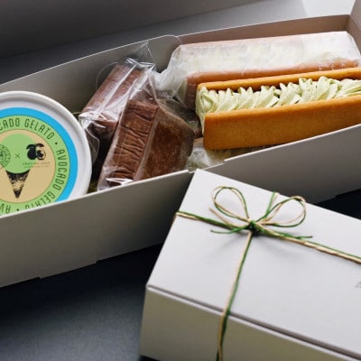 アボカドスイーツセット(レーズンサンド・テリーヌ・ジェラード)【配送不可地域：離島・沖縄県】