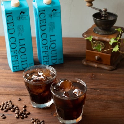 つくば市自家焙煎珈琲専門店　リキッドアイスコーヒー2本、カフェオレの素1本セット【配送不可地域：離島・沖縄県】