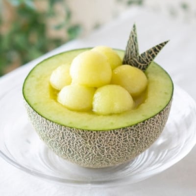 【令和5年 品質優良賞受賞】果汁たっぷり春メロン 茨城県産アンデスメロン【特秀】 5玉【配送不可地域：離島・沖縄県】