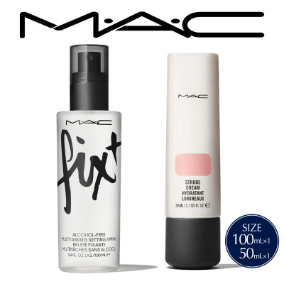 M・A・C フィックス+オリジナル 100mL ＆ ストロボクリーム ピンクライト 50mL セット【配送不可地域：離島・沖縄県】