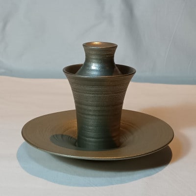 器而庵　アミューズカップ　錫彩【配送不可地域：離島・沖縄県】