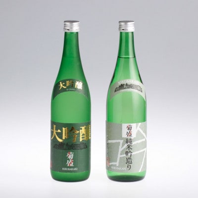 木内酒造【菊盛】大吟醸・純米吟造り2本セット【配送不可地域：離島・沖縄県】