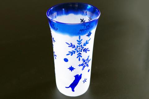 RIKKA 120【雪の結晶 六花 グラス コップ ガラス 彫刻 プレゼント ギフト 就職祝い 誕生日 父の日 母の日 結婚祝い 新築祝い和風 耐熱】（HW-7）