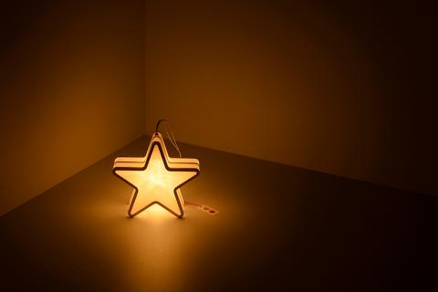 MICシリーズ STAR ORNAMENT【提灯 LED光源 和紙 星 防水 西ノ内和紙 茨城県 水戸市】（CX-12）
