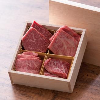 常陸牛A5 焼肉小箱 匠の手切り プレミアム焼き肉 みすじ サーロイン もも フィレ ヒレ内祝い お歳暮 プレゼント 誕生日 茨城県 水戸市 （DU-28）