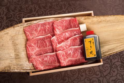 【希少部位】 肉 常陸牛 A5 みすじ すき焼き 400g 木箱入り・特製タレ付き 箱入り 25000円 お歳暮 内祝い 出産祝い 黒毛和牛 ギフト対応 【肉のイイジマ】 茨城県 水戸市（DU-43）