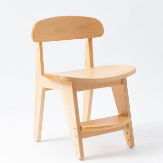 【八木沢木工】ヒノキのスタディチェア　フットレストモデル ※離島への配送不可（北海道、沖縄本島は配送可能）【木製家具 檜 ひのき 天然木 ナチュラル 木の温もり 木目椅子 いす リモートワーク 仕事用 学習用 勉強用 ワーク】（BR-101）