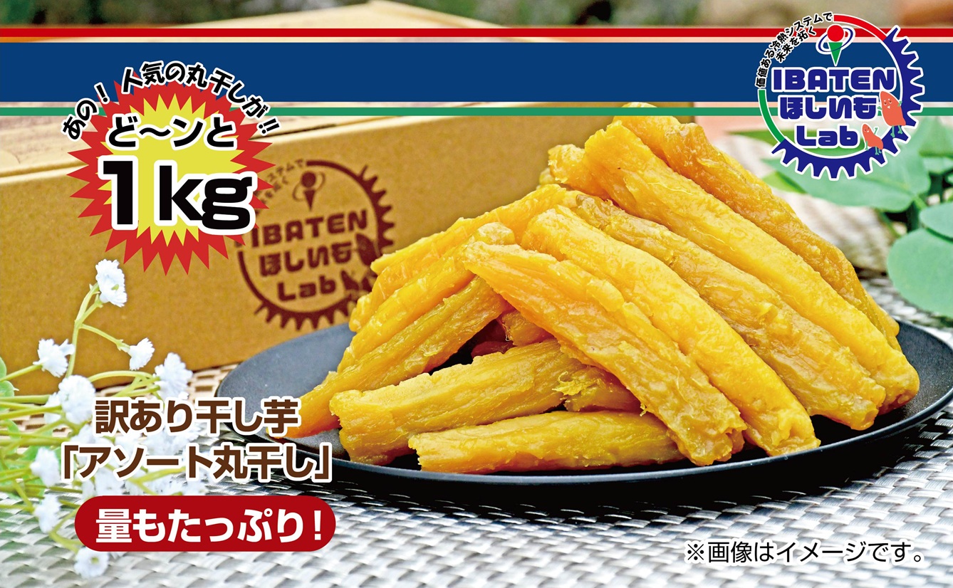 訳あり ほしいもアソート丸干し1kgパック【干し芋 干しいも ほし芋 芋 丸干し 訳あり 訳アリ アソートパック アソート お得 さつまいも さつま芋 紅はるか 茨城県 水戸市】（BH-14-1）