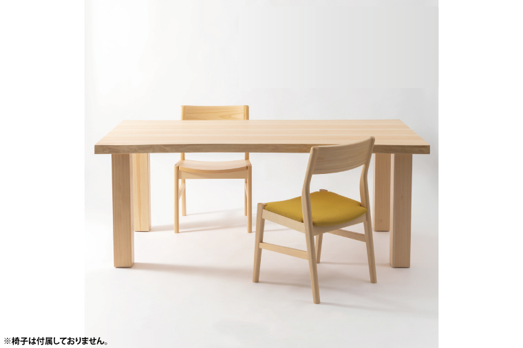 【八木沢木工】NEN dining table (ネンダイニングテーブル)小【木製家具 家具 インテリア 檜 ひのき 天然木 ナチュラル 木の温もり 木目 水戸市 水戸 茨城県】（BR-111）