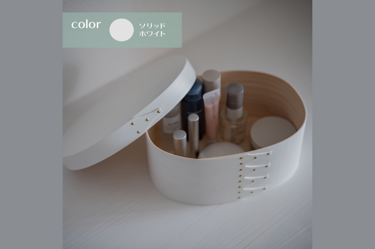 【八木沢木工】ヒノキのスーパーオーバルボックスカラー #3（ウォームブラック or ソリッドホワイト）【木製家具 家具 インテリア 檜 ひのき 天然木 ナチュラル 木の温もり 木目 水戸市 水戸 茨城県】（BR-121）