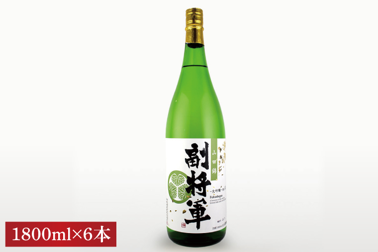 『副将軍』大吟醸山田錦磨き50 1800ml×６本セット【日本酒 お酒 酒 辛口 冷酒 水戸市 茨城県】（DW-135）