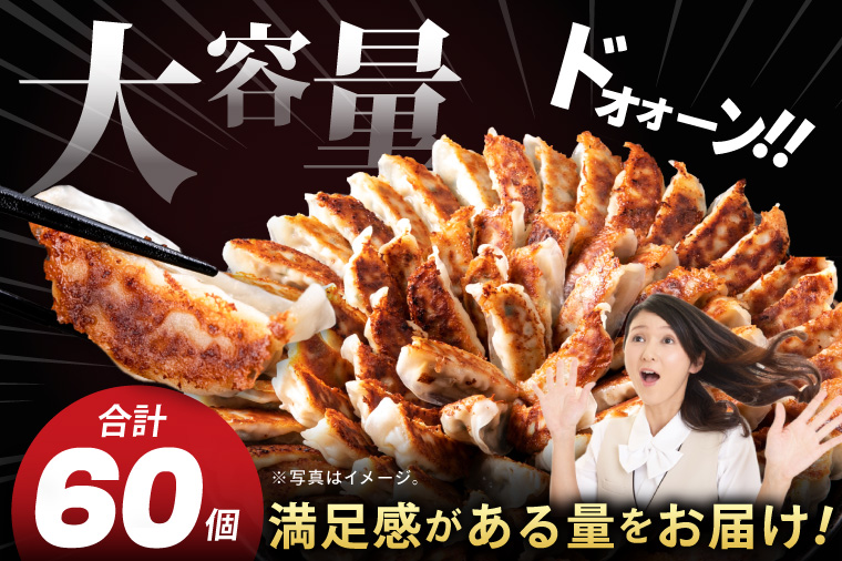 【3ヶ月定期便】満腹餃子 リピーター続出！ボリューム満点！60個（1.5kg ）×3回【モトヤ 老舗 大容量 国産 焼き餃子 冷凍 ぎょうざ ギョーザ 冷凍餃子 簡単調理 惣菜 おかず 水戸市 水戸 茨城県】（EJ-17）