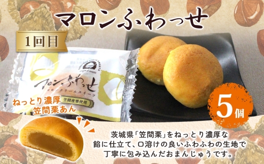 【2ヶ月定期便】亀印製菓 茨城県産栗＆芋満喫定期便A【マロンふわっせ スイートポッテ 栗 笠間栗 くり 干し芋 さつまいも 和 スイーツ デザート お菓子 おやつ 老舗 和菓子店 お取り寄せ ギフト お土産 手土産 贈答用 茨城県 水戸市】（MP-35）