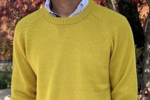 【アルパカ専門店　T'IKA】ラグランセーター・からし・男女兼用（アルパカ100％）【アパレル イエロー系 ウィメンズ 毛糸 大きめサイズ 茨城県 水戸市 ギフト プレゼント】 (AL-9)