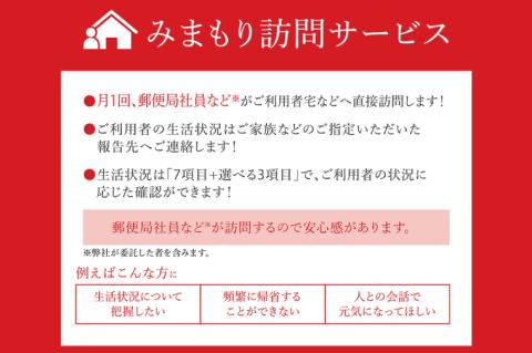 DV-1　郵便局のみまもり訪問サービス(３か月)