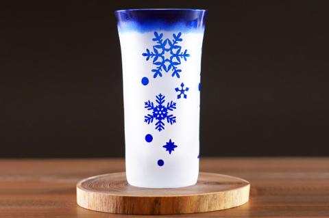 RIKKA 120【雪の結晶 六花 グラス コップ ガラス 彫刻 プレゼント ギフト 就職祝い 誕生日 父の日 母の日 結婚祝い 新築祝い和風 耐熱】（HW-7）