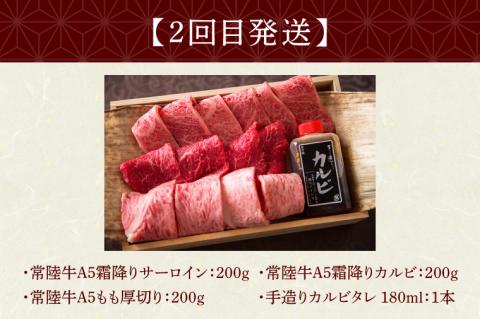 【定期便 全3回】常陸牛 3ヶ月 定期便 Dコース 肉 常陸牛ハンバーグ サーロイン すき焼き肩ロース 焼肉 ギフト セット 黒毛和牛 ギフト対応 【肉のイイジマ】 茨城県 水戸市（DU-106）