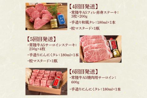 【定期便 全8回】 常陸牛 8ヶ月 定期便 Aコース 肉 ハンバーグ 焼肉 すき焼き しゃぶしゃぶ フィレ サーロイン ステーキ レトルト 常陸牛カレー ビーフカレー ギフト対応 【肉のイイジマ】（DU-114）