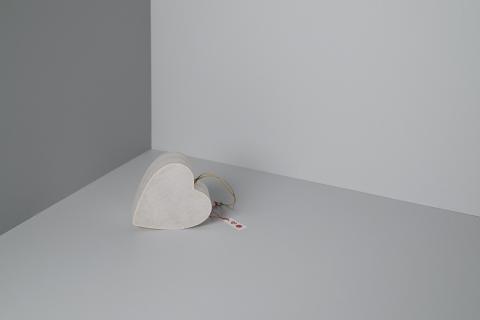 MICシリーズ HEART ORNAMENT【提灯 LED光源 和紙 ハート 防水 西ノ内和紙 インテリア 間接照明 茨城県 水戸市】（CX-13）