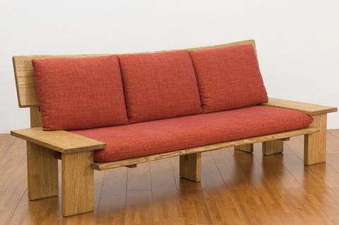 BV-44　【頑固おやじ】栗の木の3人掛けソファー