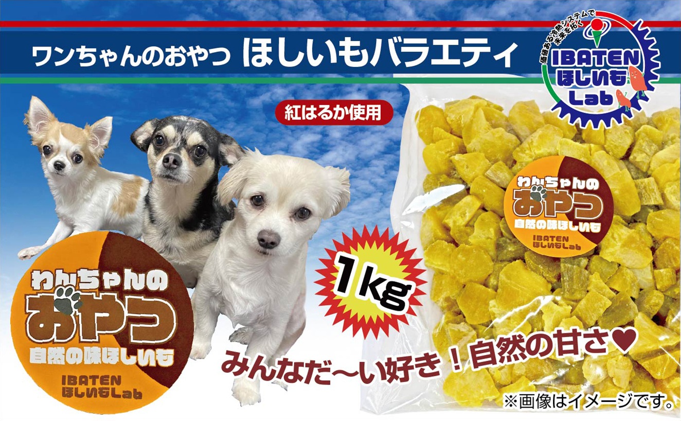 わんちゃんのおやつ ほしいもバラエティ1kg【干し芋 ほし芋 芋 犬用 さつまいも さつま芋 紅はるか 茨城県 水戸市】（BH-19）