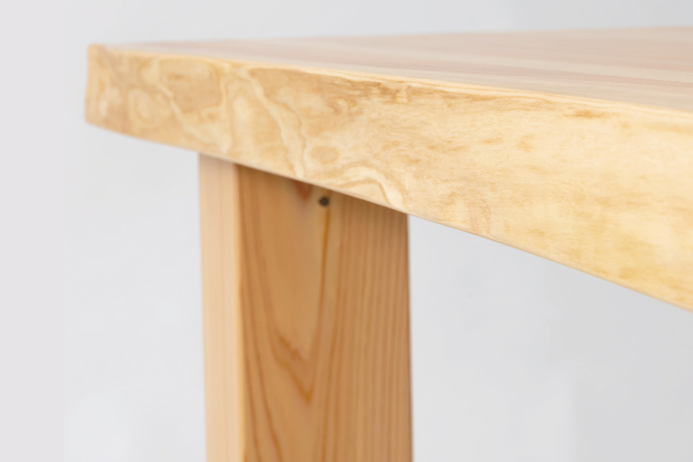 【八木沢木工】NEN dining table (ネンダイニングテーブル)小【木製家具 家具 インテリア 檜 ひのき 天然木 ナチュラル 木の温もり 木目 水戸市 水戸 茨城県】（BR-111）