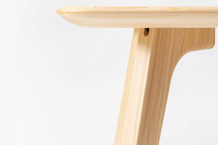 【八木沢木工】LEAF dining table (リーフダイニングテーブル)小【木製家具 家具 インテリア 檜 ひのき 天然木 ナチュラル 木の温もり 木目 水戸市 水戸 茨城県】（BR-109）