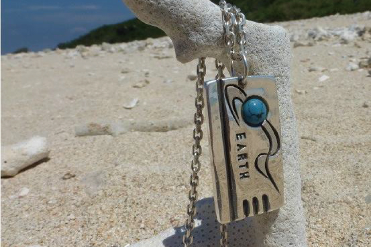 アーティスト 銀MARO『アートを身に着ける』作品名 ID EARTH【ネックレス ペンダントトップ 手作り 水戸市 茨城県】（FB-18）