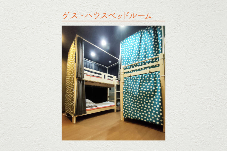 いちょう坂ゲストハウス１泊ご宿泊券（平日）【旅行 交流 情報交換 出会い 仲間】(IO-20)