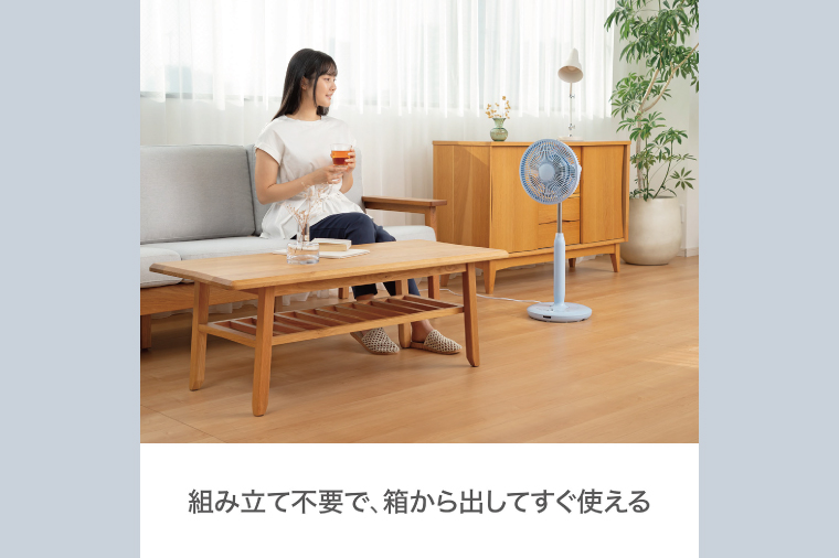 【数量限定】「寄附額改定しました!!」ケーズデンキオリジナルモデル DCミニリビング扇風機 KS-F25ML-A【家電 静音 省エネ DCモーター 風量調節 首振り 新生活】(NE-8)