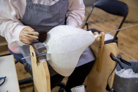 MICシリーズ SWING とりS【 提灯 ゆらぎLED光源 ミックイタヤ グッドデザイン賞 和紙 鳥 茨城県 水戸市】（CX-11）