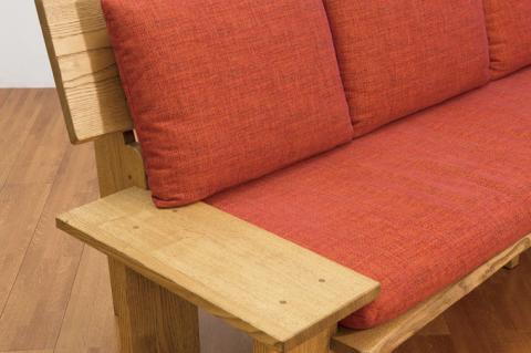 BV-44　【頑固おやじ】栗の木の3人掛けソファー