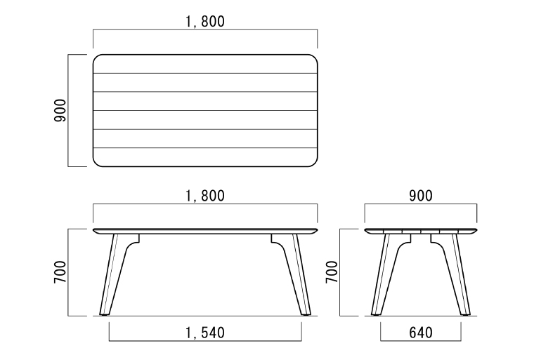 【八木沢木工】LEAF dining table (リーフダイニングテーブル)大【木製家具 家具 インテリア 檜 ひのき 天然木 ナチュラル 木の温もり 木目 水戸市 水戸 茨城県】（BR-110）