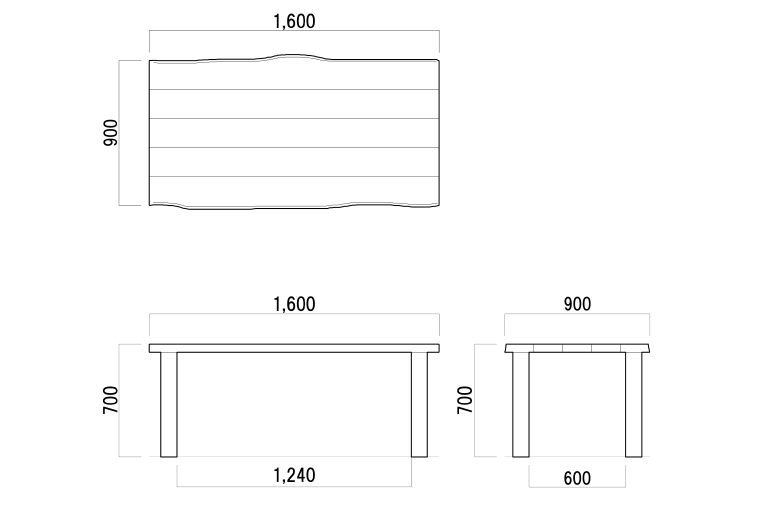 【八木沢木工】NEN dining table (ネンダイニングテーブル)小【木製家具 家具 インテリア 檜 ひのき 天然木 ナチュラル 木の温もり 木目 水戸市 水戸 茨城県】（BR-111）