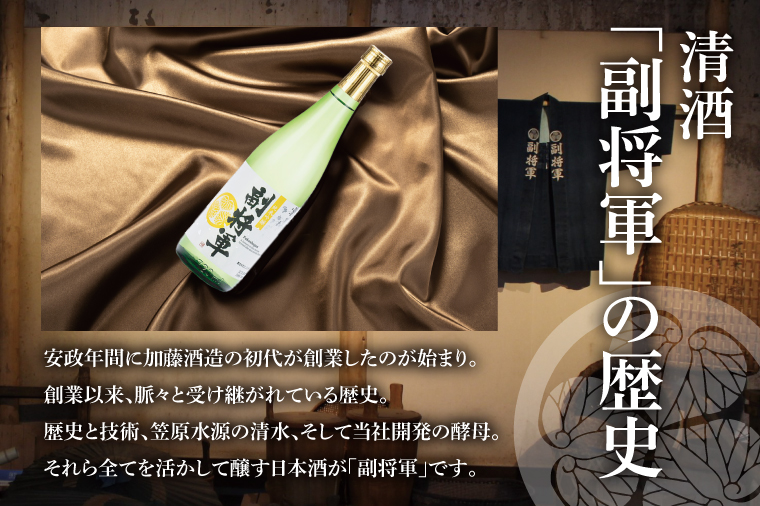 『副将軍』純米吟醸 720ml×６本セット「ワイングラスでおいしい日本酒アワード 2019」にて最高金賞【日本酒 お酒 酒 国産 水戸市 茨城県】（DW-132）