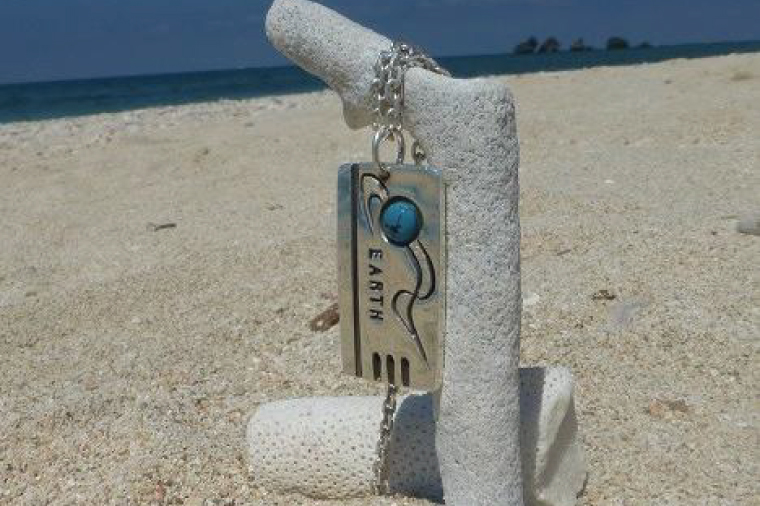 アーティスト 銀MARO『アートを身に着ける』作品名 ID EARTH【ネックレス ペンダントトップ 手作り 水戸市 茨城県】（FB-18）