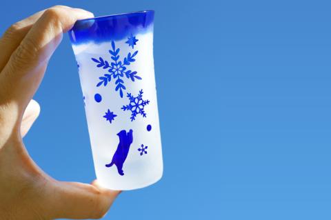 RIKKA 120【雪の結晶 六花 グラス コップ ガラス 彫刻 プレゼント ギフト 就職祝い 誕生日 父の日 母の日 結婚祝い 新築祝い和風 耐熱】（HW-7）