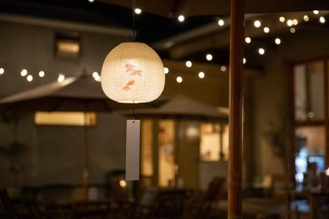 風鈴提灯 えん 金魚【提灯 LED光源 和紙 インテリア 間接照明 風鈴提灯 お盆 お盆用提灯 水戸市 茨城県（CX-18）