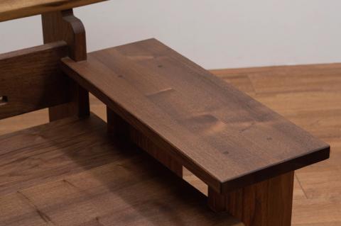 BV-43　【頑固おやじ】ウォールナット材の3人掛けソファー