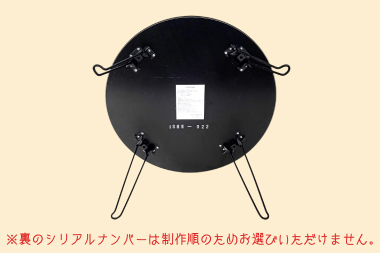 消火栓標識テーブル　BLACK【テーブル センターテーブル ローテーブル 折り畳み 折り畳みテーブル 標識 リメイク 消火栓 消火栓標識 リメイク 標識リメイク】（BF-3）