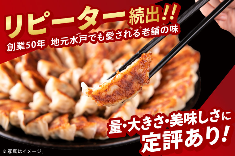 満腹餃子 リピーター続出！ボリューム満点！120個（３kg ）【モトヤ 老舗 大容量 国産 焼き餃子 冷凍 ぎょうざ ギョーザ 冷凍餃子 簡単調理 惣菜 おかず 水戸市 水戸 茨城県】（EJ-13）