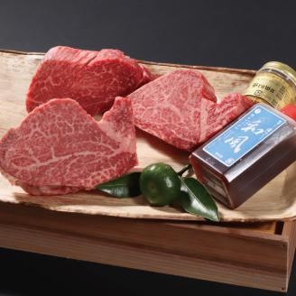 【超希少部位】肉 常陸牛A5 シャトーブリアン フィレのステーキ食べ比べセット ヒレ肉 お歳暮 ギフト 高級 プレゼント 誕生日 食べ物 水戸市 茨城県 (DU-11)