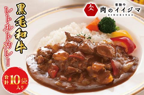 カレー レトルト 10個入り イイジマ和牛カレー 10個入り 黒毛和牛 化粧箱 お歳暮 ギフト 肉 食べ物 ギフト対応【肉のイイジマ】茨城県 水戸市（DU-81）