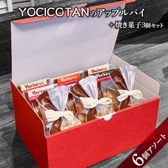 YOCICOTANのアップルパイ 6個アソート＋焼き菓子 3個セット【アップルパイ りんご リンゴ 林檎 パイ 焼き菓子 セット デザート オーガニック シナモン 糖質オフ カロリーオフ】（AH-4）
