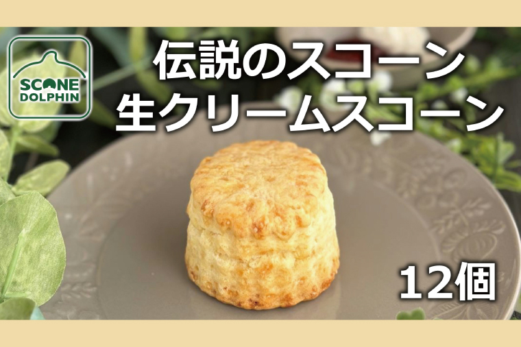 伝説 生クリームスコーン 12個【人気 看板商品 しっとり 冷凍 冷凍スコーン 本場 イギリス 焼き菓子 スイーツ 水戸市 水戸 茨城県 15000円以内】（AR-12）
