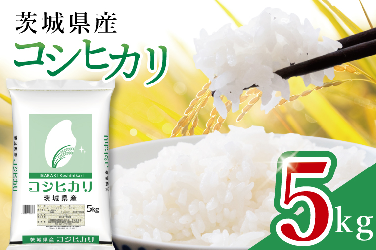  【数量限定】令和7年茨城県産コシヒカリ5kg【お米 ごはん こしひかり おにぎり ごはん 茨城県 水戸市】(JB-15)
